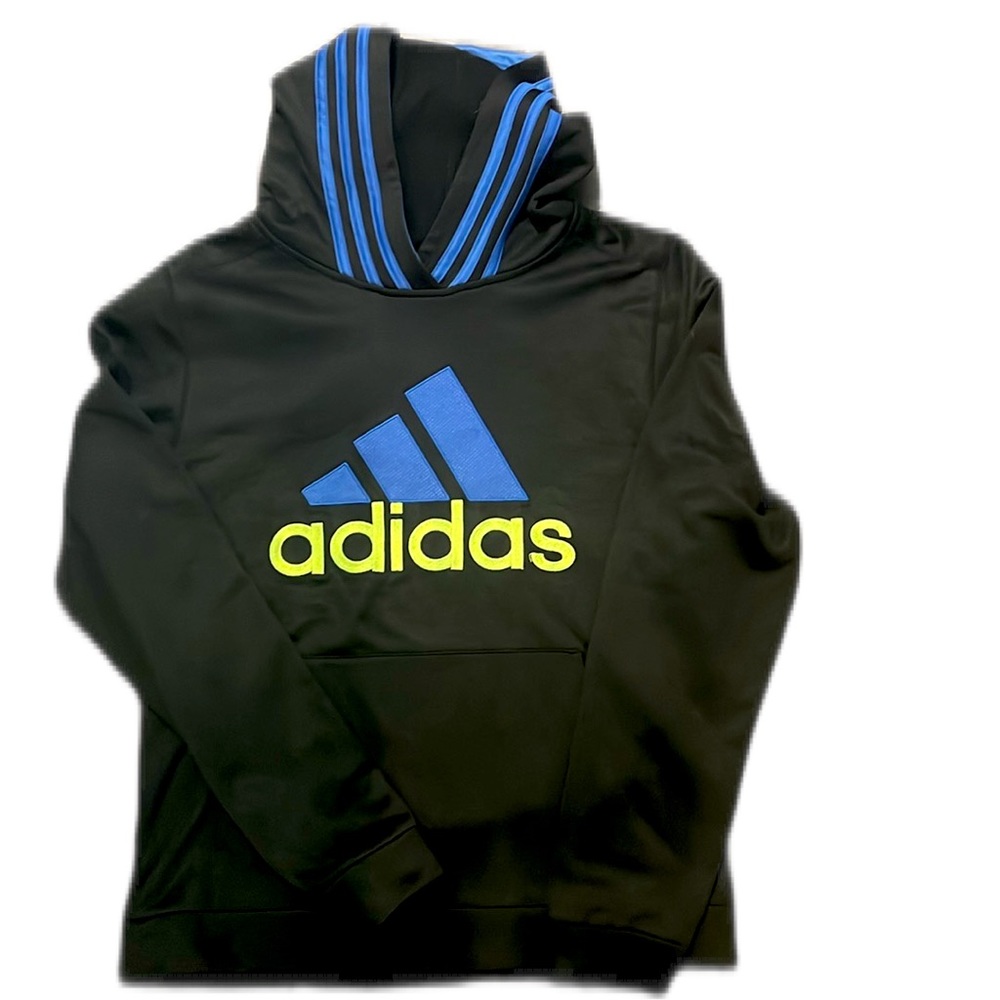 Adidas Black hoodie Boys XL ( women Sm/Med)